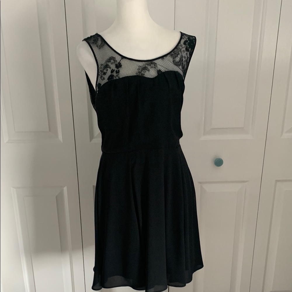 Express Black Midi Dress